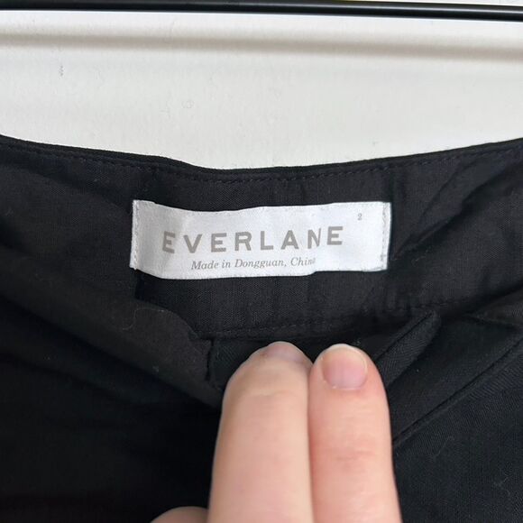 Everlane Women's The Slim Trousers Wool - Black - Picture 5 of 8